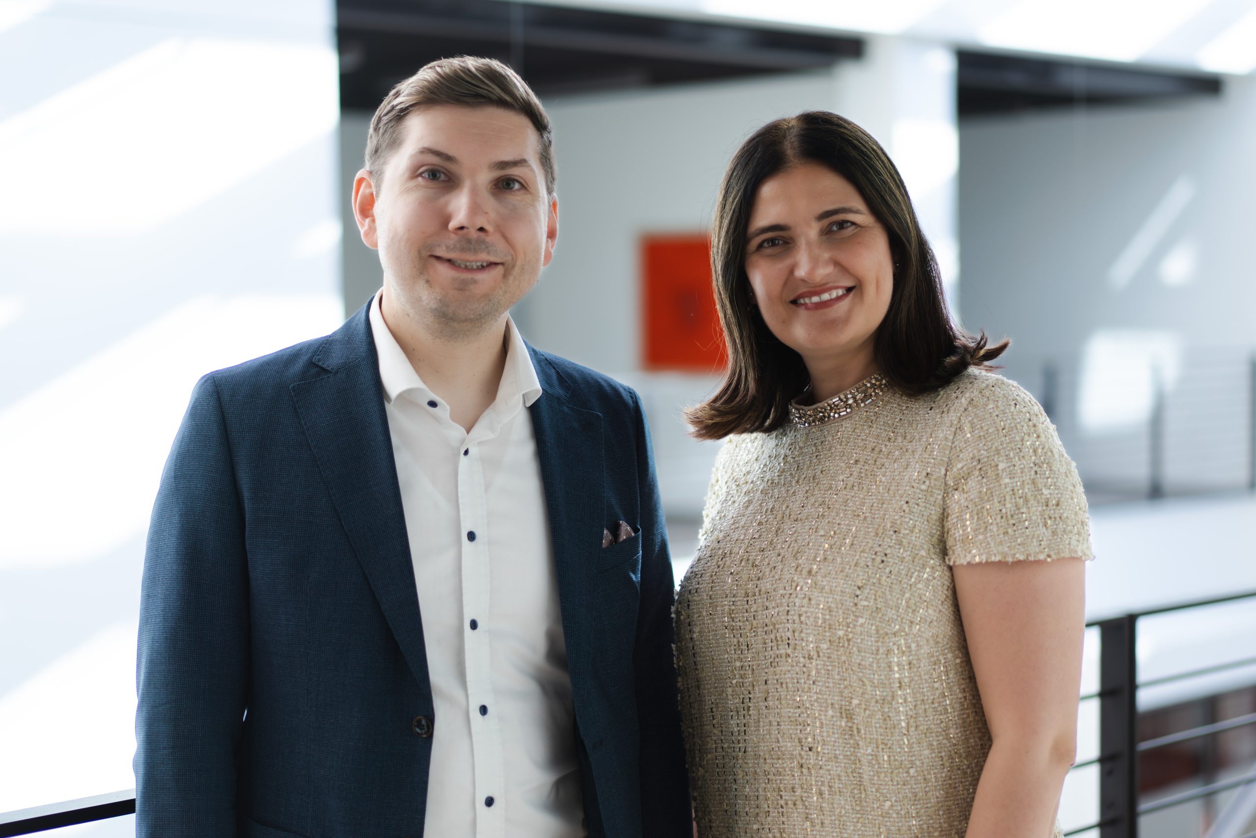 Die Geschäftsstelle der BKS: Jan Dzieciol und Cristina Bachmeier